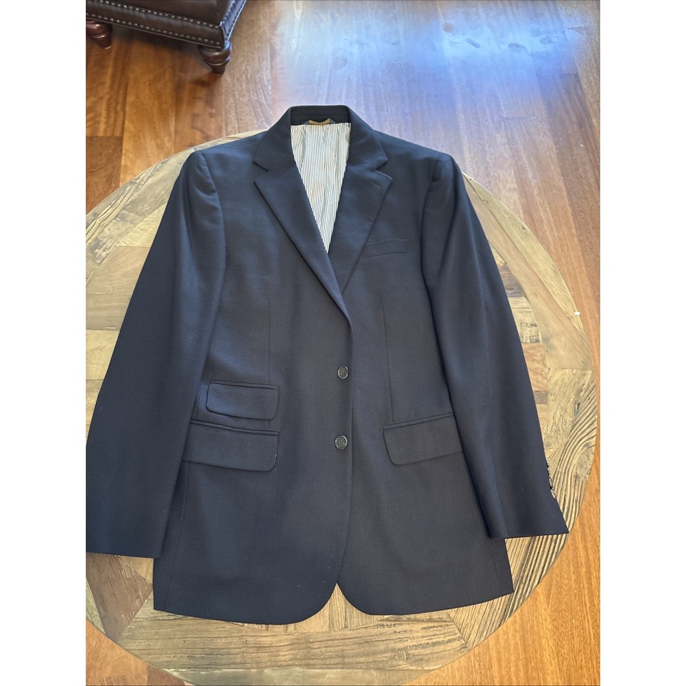 Brooks Brothers Blazer Mens 40R Navy  Reda Flexo Wool Regent Fit Jacket Coat